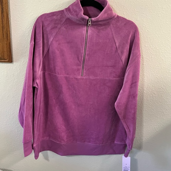 Purple Half-Zip Pullover - Picture 1 of 2